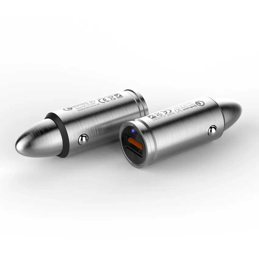 UYG QC 3 0 Автомобиля Зарядное устройство с USB кабель Mini Быстрый для iphone samsung huawei LG tablet