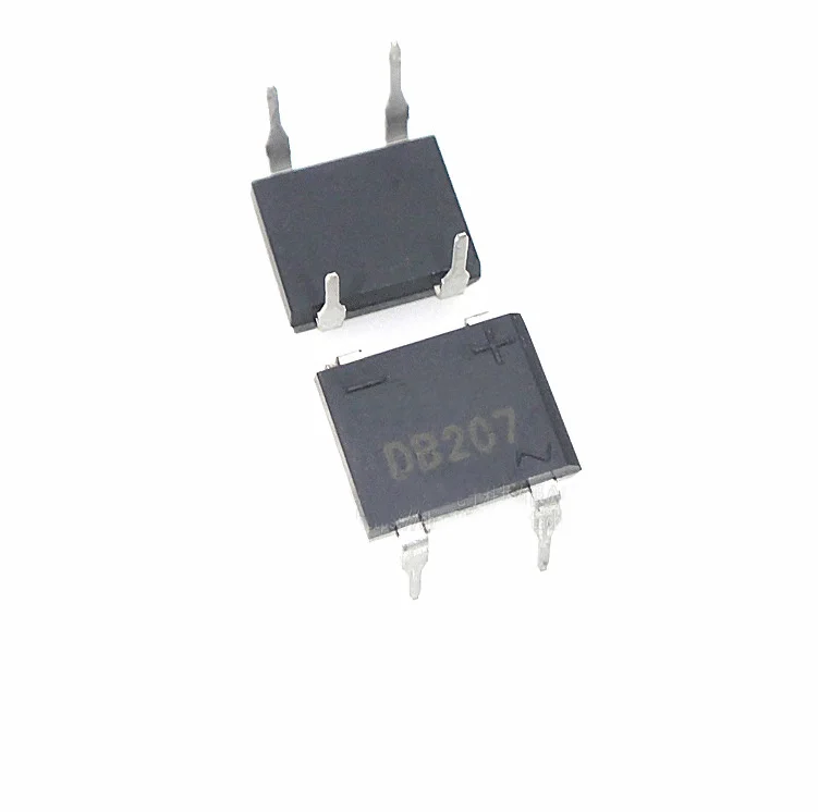 10 шт. DB207 DIP B207 DIP4 мостовой выпрямитель 1000 в 2A Новый и оригинальный IC стек 2A1000V |