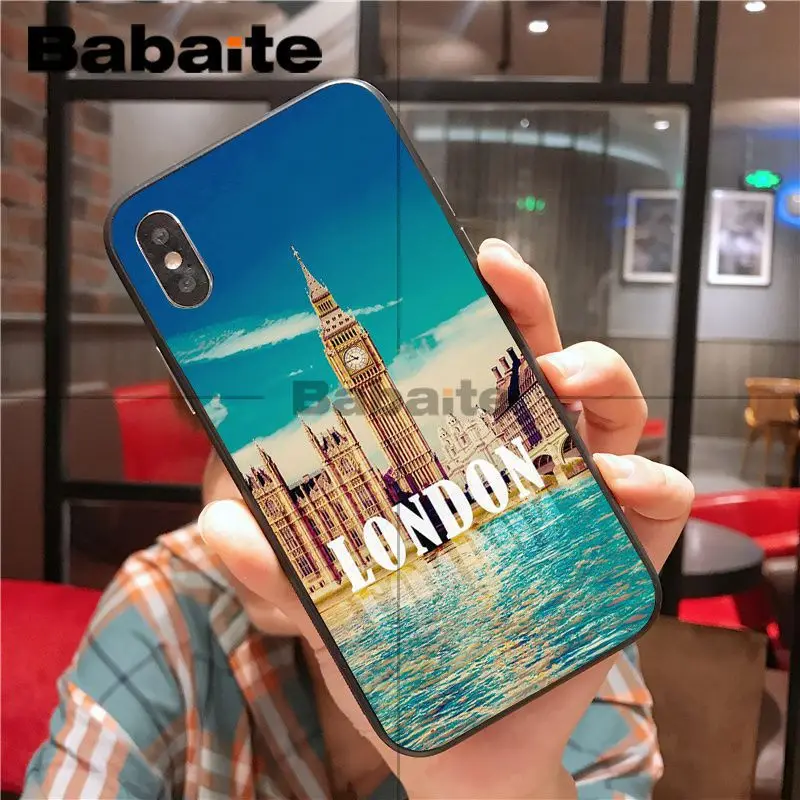 Дизайнерский телефонный чехол для iphone 11Pro max с лондонским автобусом и английским