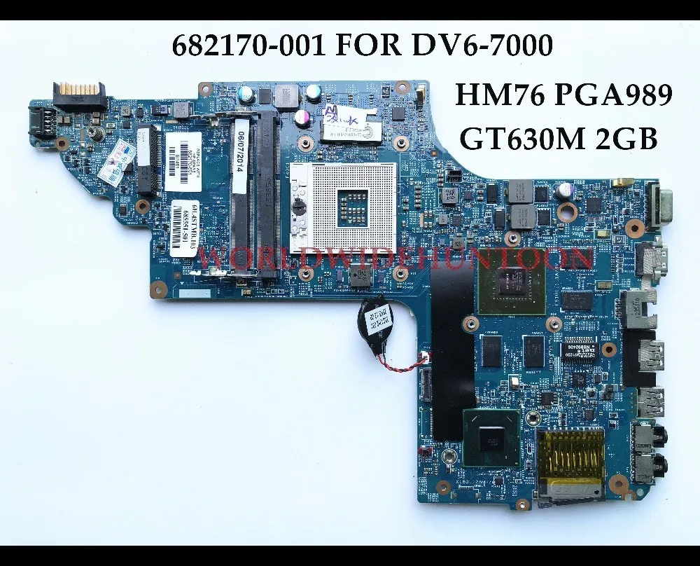 Высококачественная запасная материнская плата для ноутбука HP Pavilion DV6 7000 682170 001 HM76