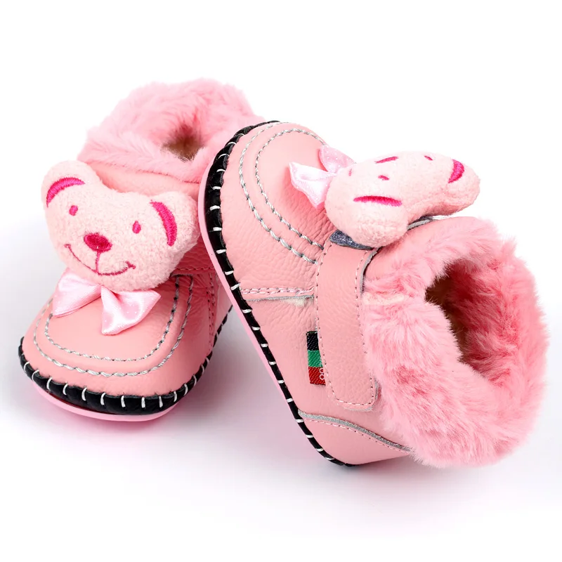 Зима Детские Сапоги Теплые Кожаные Ботинки Снега Мягкая Кролика Мальчиков