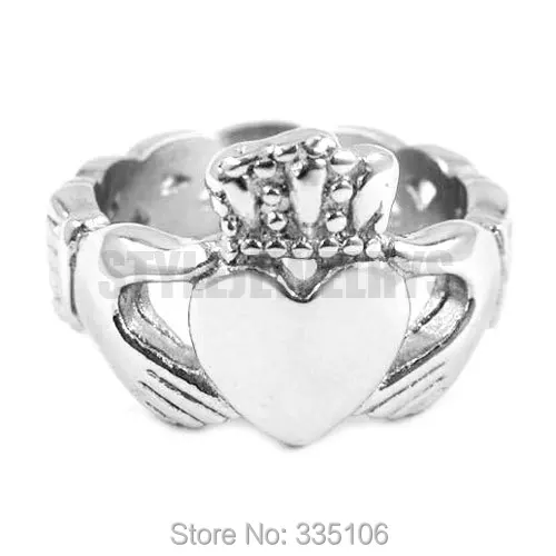 Бесплатная доставка! Ирландские Claddagh Стиль руки держать в виде сердца с