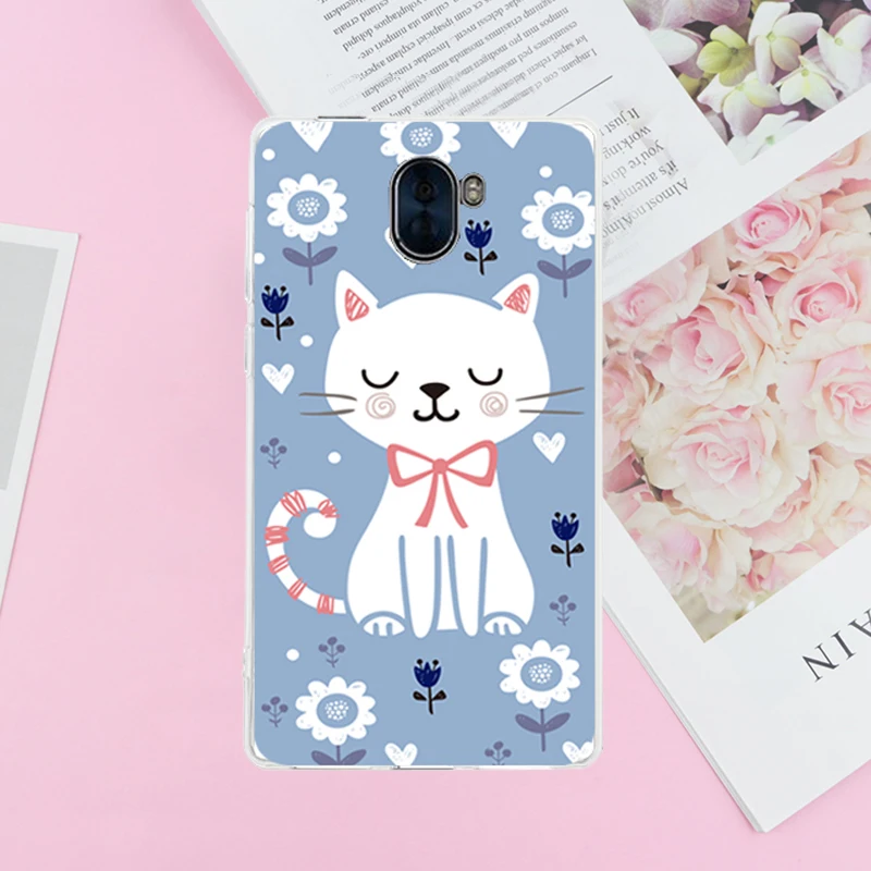 3D милый цветок рыбы Книжный кот для Leagoo Kiicaa Mix/Kiicaa Мощность/S8/S8 Pro мультфильм