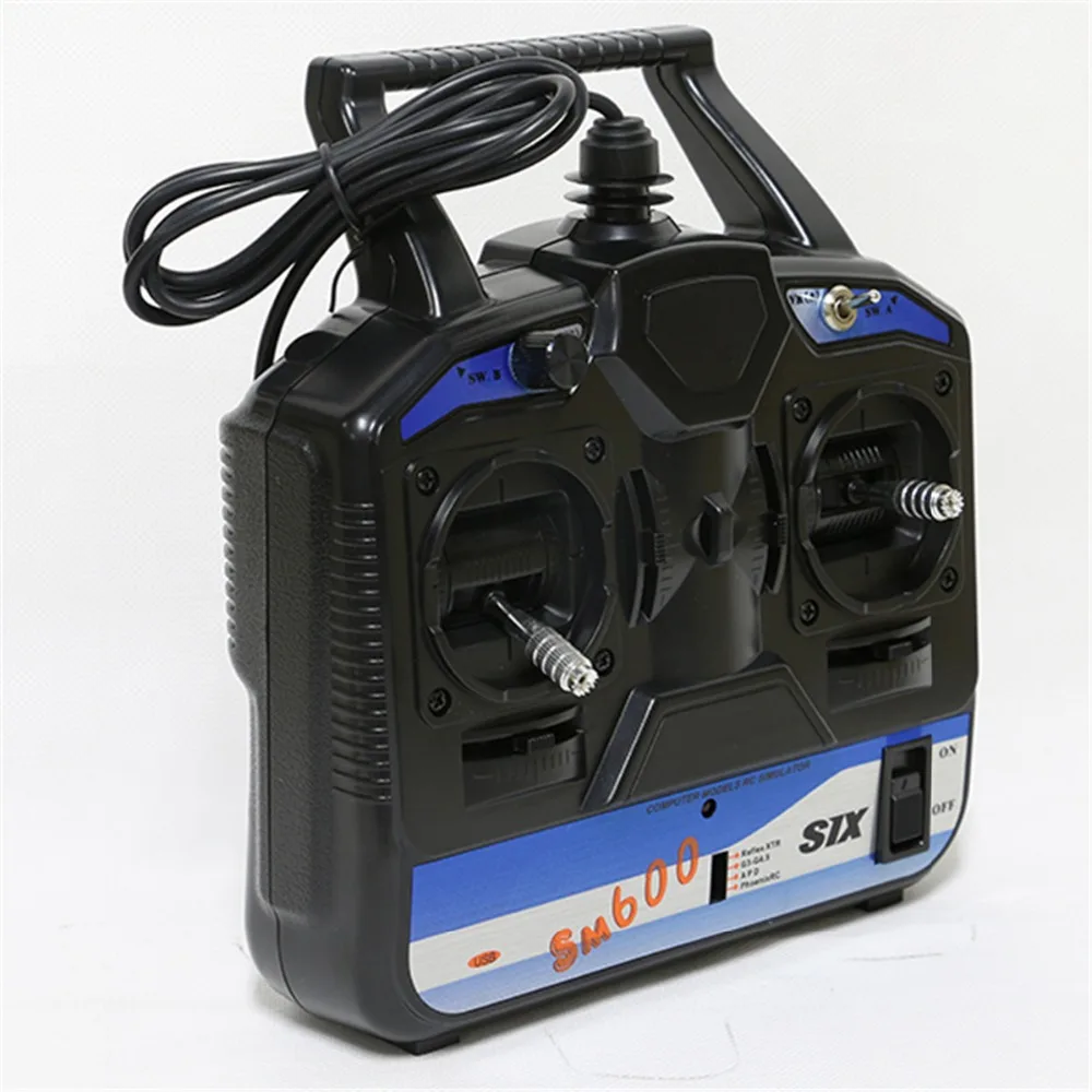 Flysky FS SM600 RC симулятор запущен 6 канальный полета G4/G3.5 / Phoenix 2 5/XTR5.0|simulator usb|simulator rcflysky