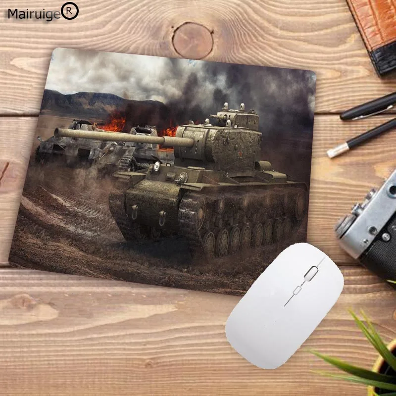 Mairuige, большая рекламная акция, популярный игровой резиновый коврик для мыши, компьютерный оптический коврик для мыши, игровой коврик World of Tanks, 22X18 см