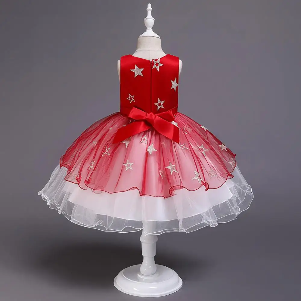 Новая летняя одежда для маленьких девочек детское платье без рукавов с принтом