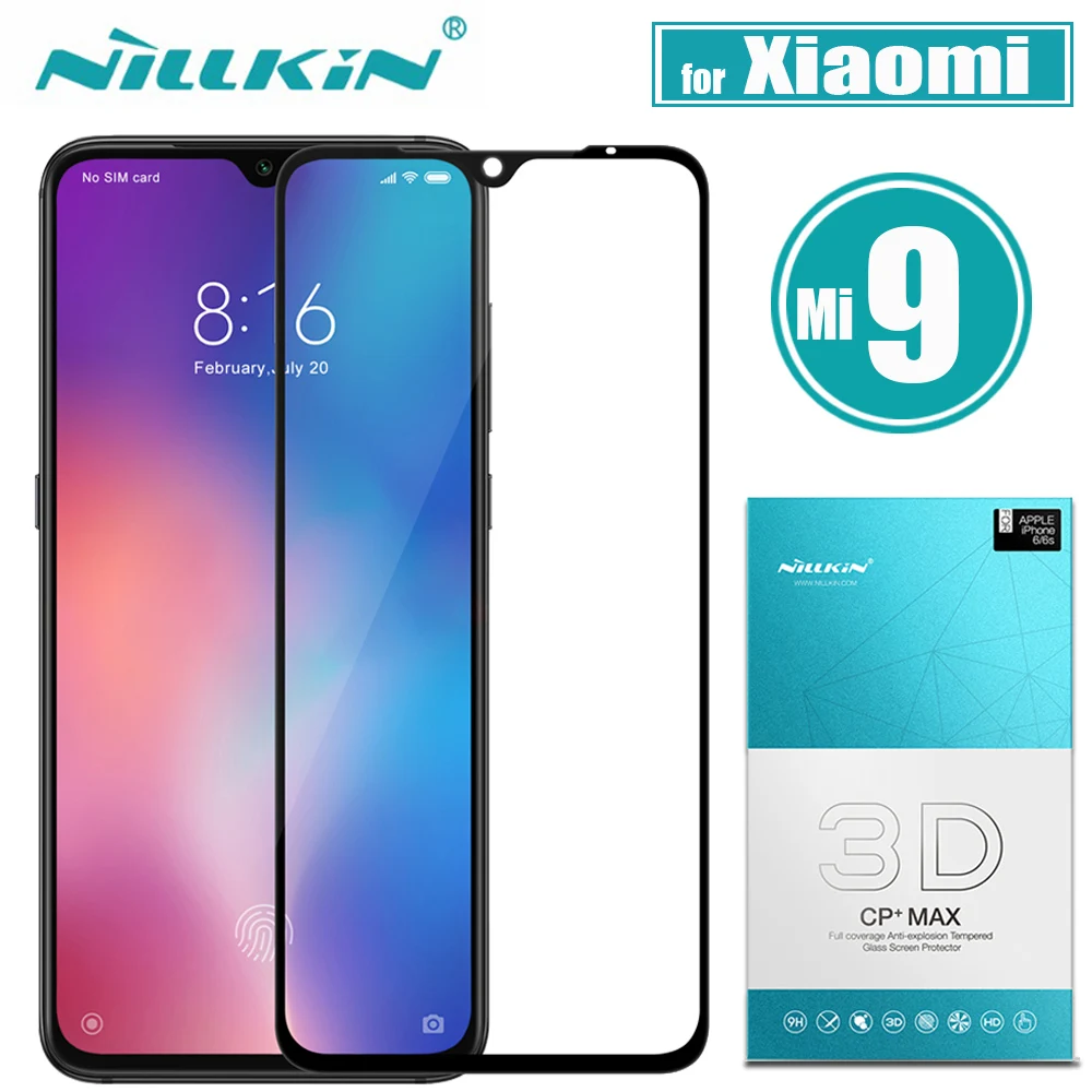 Для Xiaomi mi 9 mi 9 протектор экрана из закаленного стекла Nillkin 3D CP+ MAX полное покрытие стеклянная Защитная пленка для Xiaomi mi 9 Исследуйте