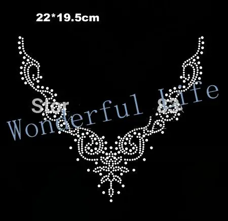 Бесплатная доставка Горячая фиксация горный хрусталь мотив для декольте