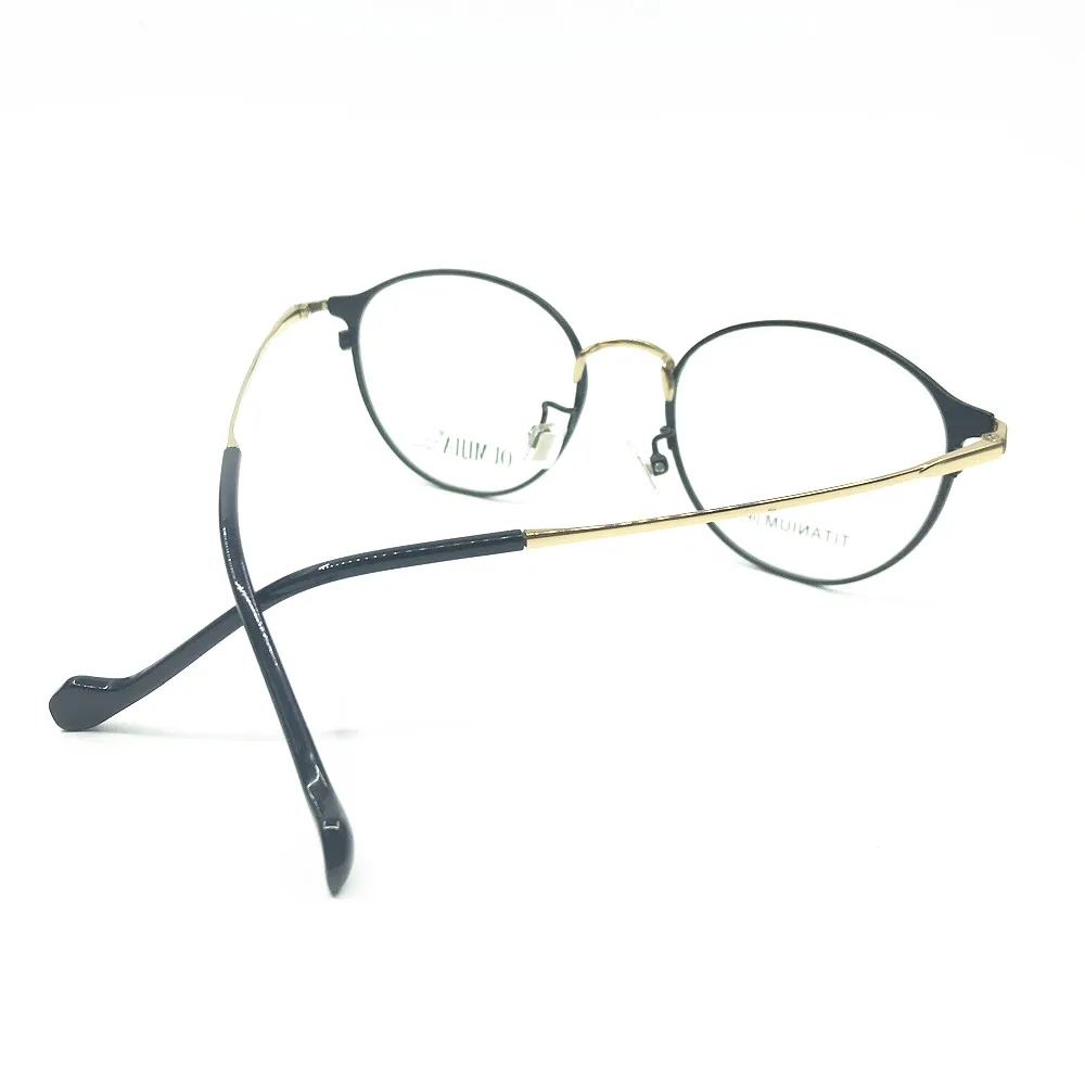 Овальные круглые оправы для очков из 100% чистого титана полная оправа очки