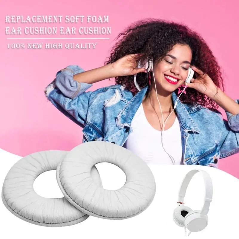 2 шт. мягкая губка для замены амбушюр Подушка для SONY MDR-ZX100 ZX300 V150 повышает производительность басов наушников