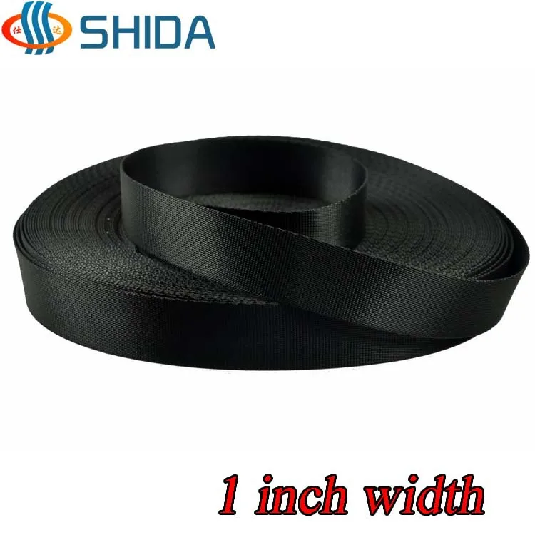 1 дюйм 10 ярдов черная нейлоновая тяжелая и прочная Лента zakka лента для сумок