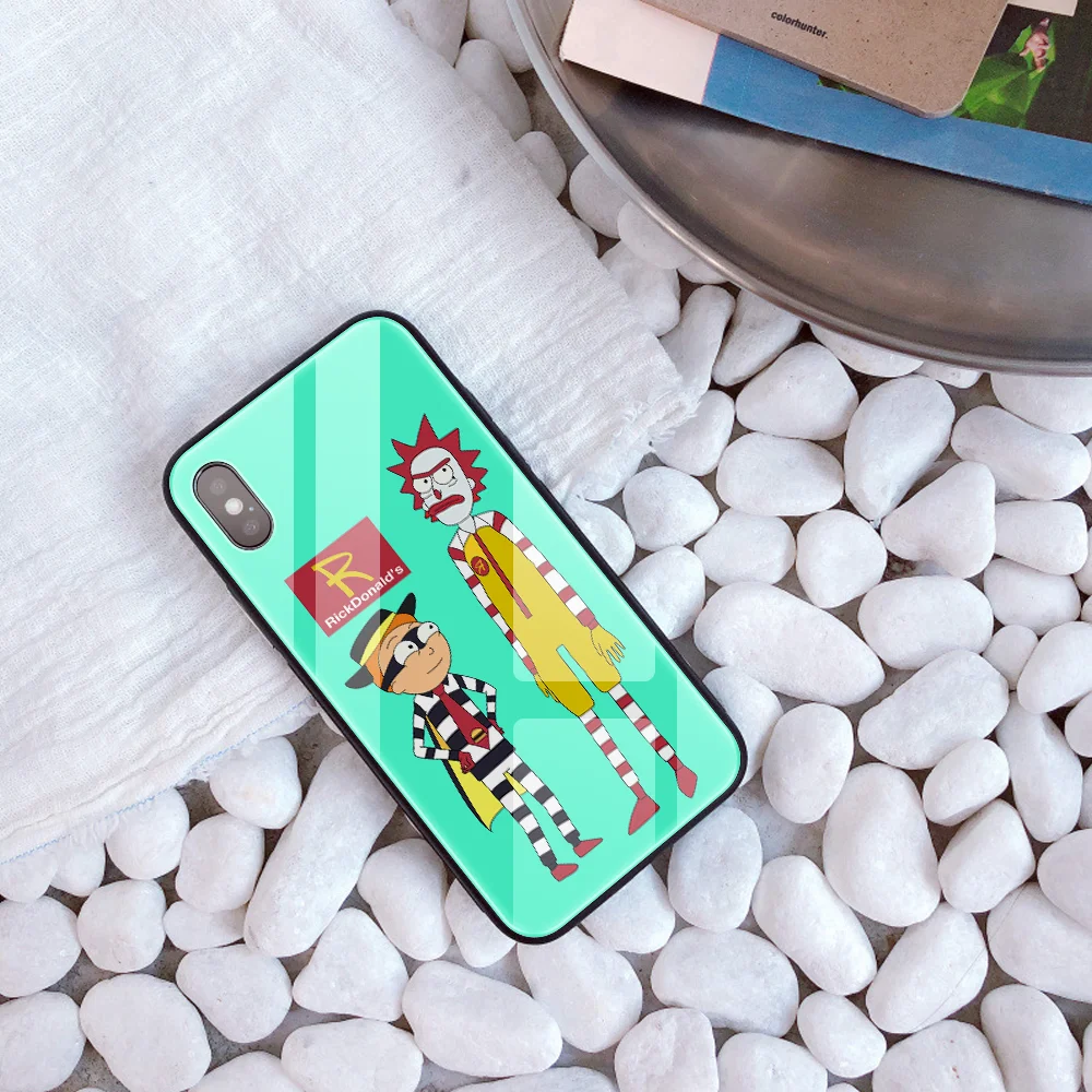 20419 Рик и Морти на заказ Чехол из закаленного стекла для телефона для iphone 11 Pro XS MAX XR 5 Чехол рассол DIY чехол для iphone 8X6 s 7 Plus - Цвет: 20419