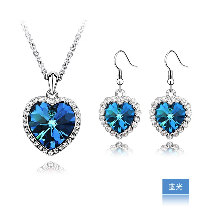 Изысканные модные классические элегантные серьги в форме сердца Титаник оптовая