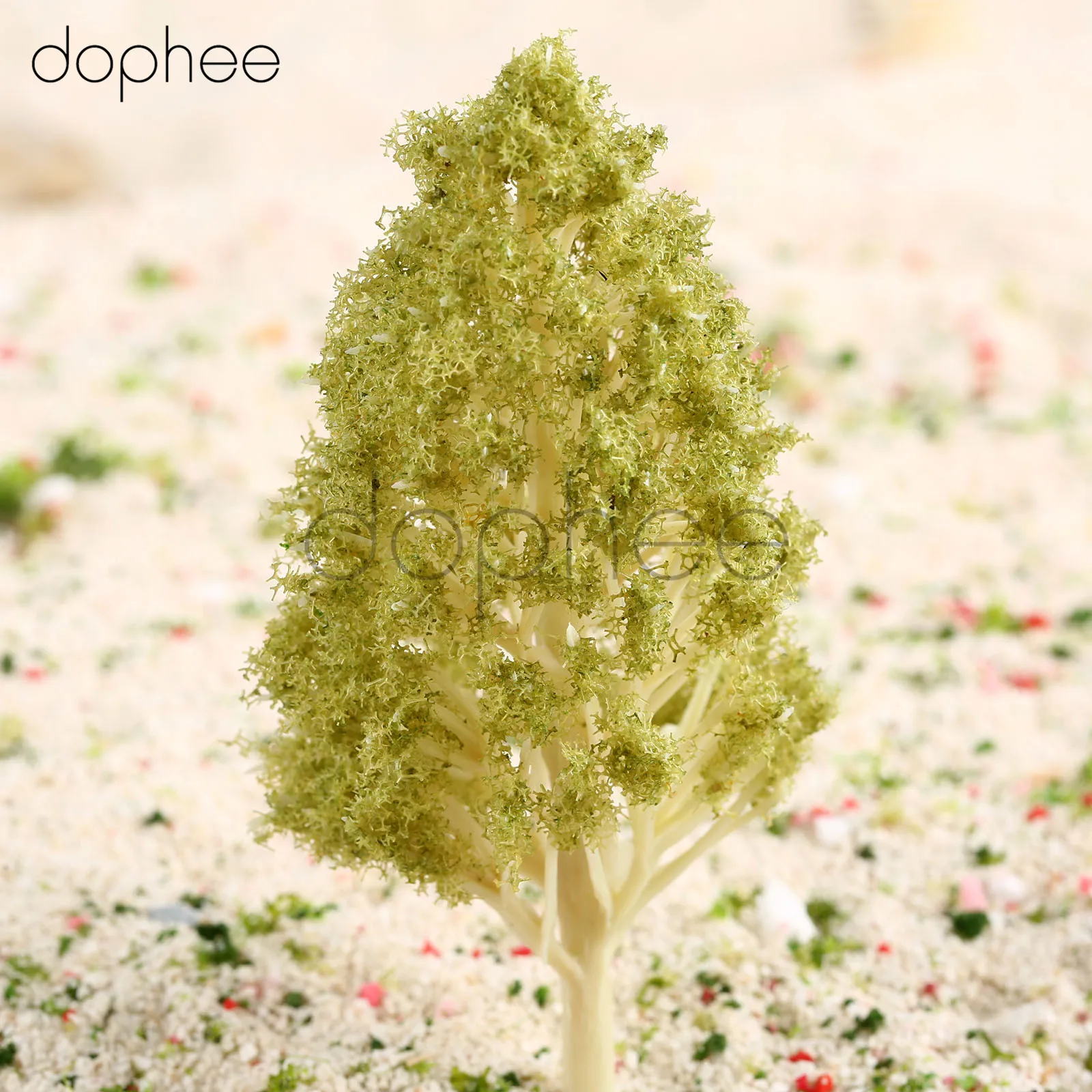 dophee 12pcs Model aspen trees + 10pcs pyramidal 5pcs poplar landscape Scene Scenery | Дом и сад