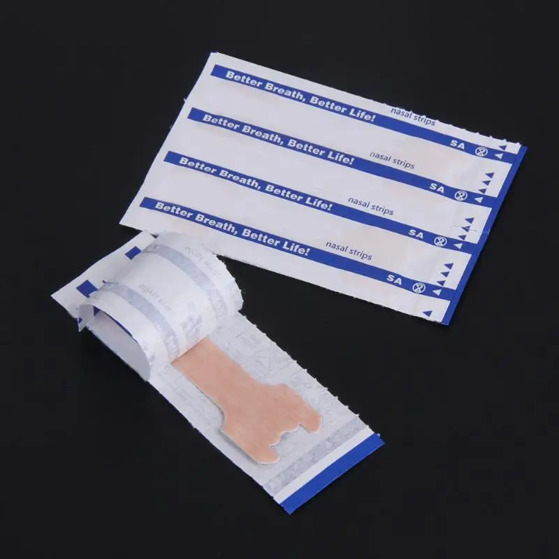 100 шт./упак. носовые полоски лучше дышать анти храп спальный уменьшения храпа помощи устройства здоровья сна улучшить открытые пальцы
