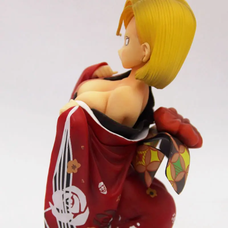 Кимоно DBZ с блестками на базе Android 18 красное кимоно коленях из смолы модель GK