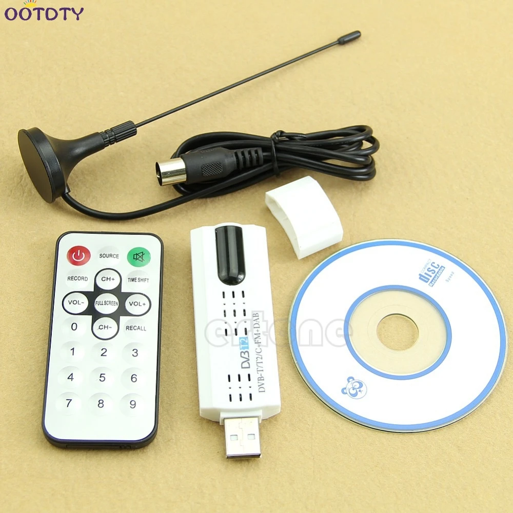 USB-адаптер DVB-T2 / DVB-T DVB-C + FM DAB цифровой HDTV-адаптер тюнер приемник | Электроника