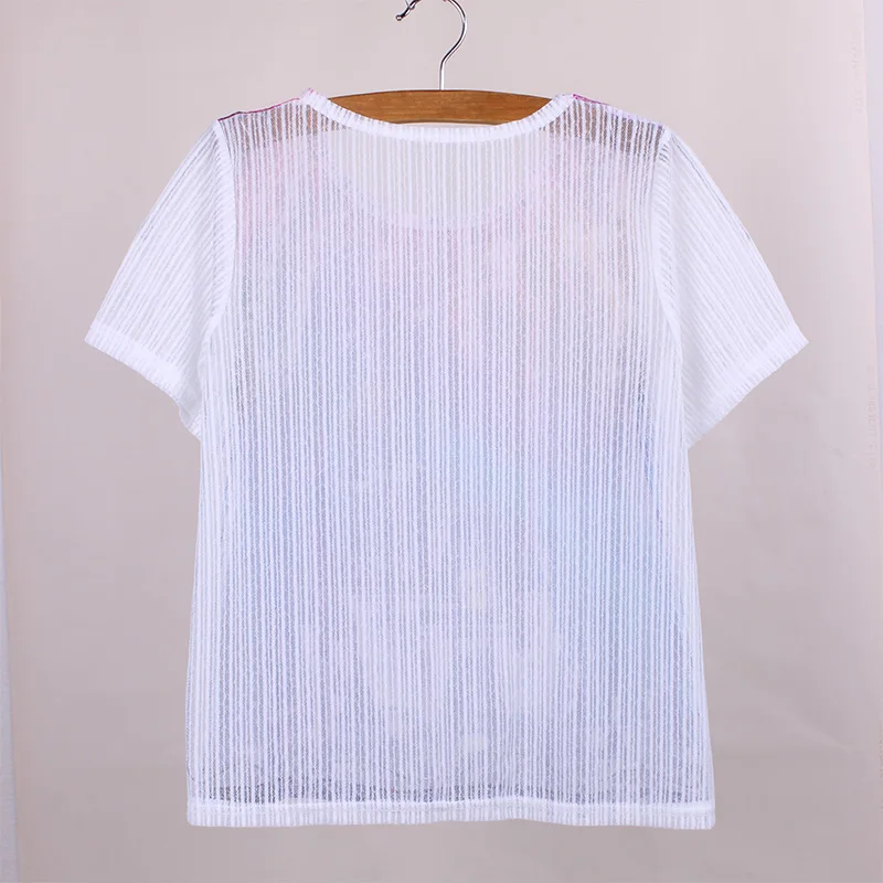 3D волшебный замок с принтом женские летние футболки коротким рукавом прозрачная