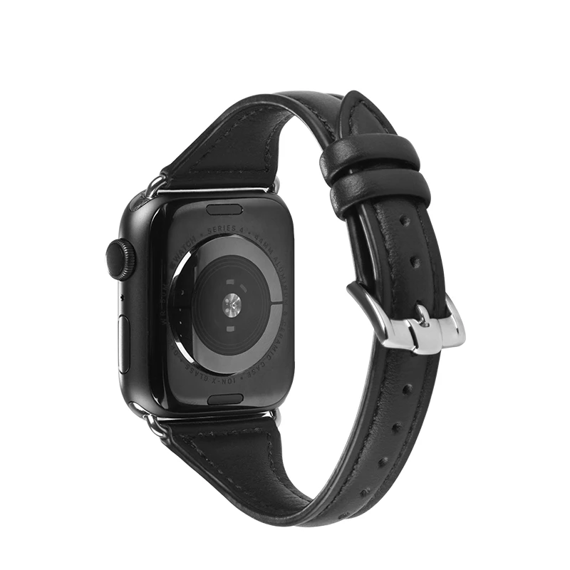 Ремешок Hoco из натуральной кожи для Apple watch SE браслет со стразами Iwatch series 6 5 4 3 2 1 38 мм