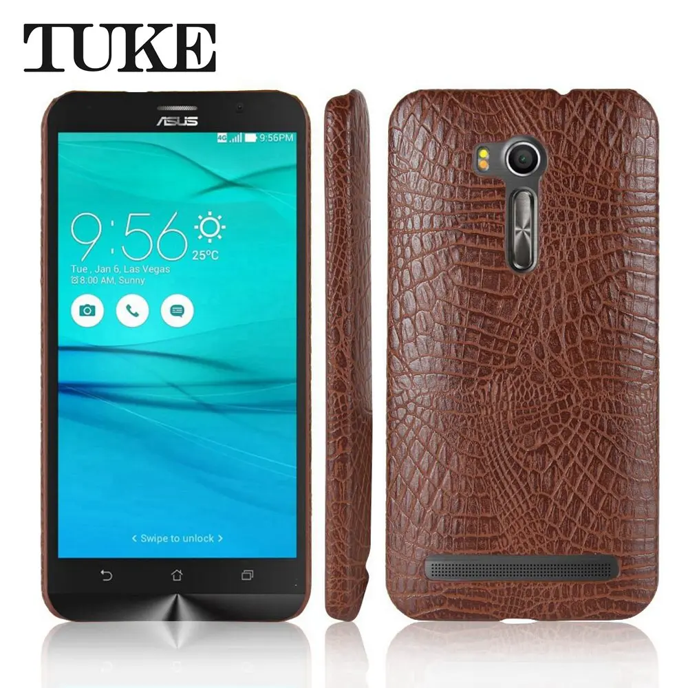Крокодиловый Чехол TUKE для Asus ZB551KL жесткая задняя крышка из поликарбоната Zenfone GO ПУ