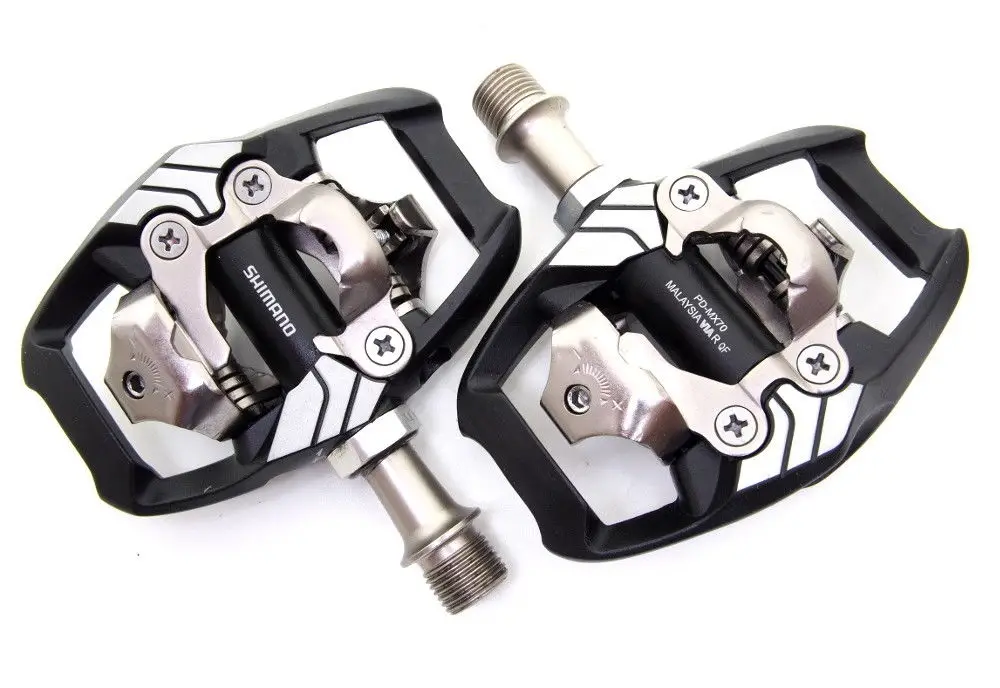 Оригинальный Shimano DXR PD MX70 MTB велосипед BMX гоночная педаль SPD w/Cleat SM SH51 NIB части