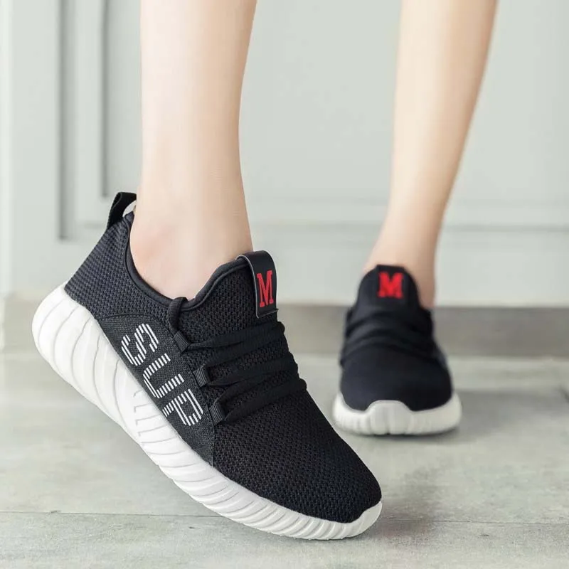 VTOTA/Модная Повседневная обувь Женские дышащие кроссовки на шнуровке zapatos de mujer