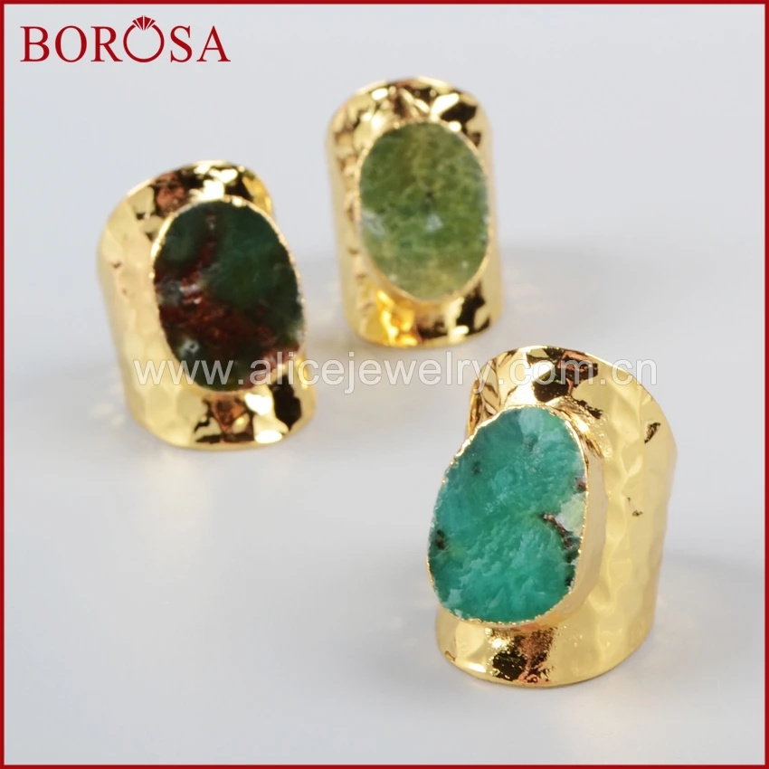 Кольцо с натуральным австралийским камнем BOROSA 5 шт. кольца натуральными