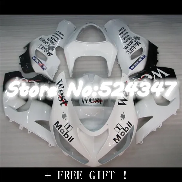 

Body Kits 636 Zx-6r 06 05 636 Black White WEST for Kawasaki Zx6r Motorcycle Fairing 2005 Pieces Details-Hey for Ninja