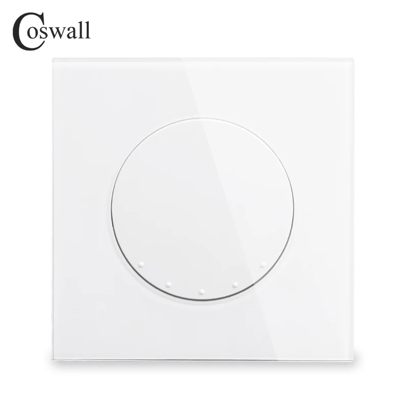 White Coswall Хрустальная стеклянная панель 16A 1 комплект кроссовер Conmutador промежуточный светильник Переключатель ВКЛ/ВЫКЛ настенный выключатель прерыватель - Цвет: White
