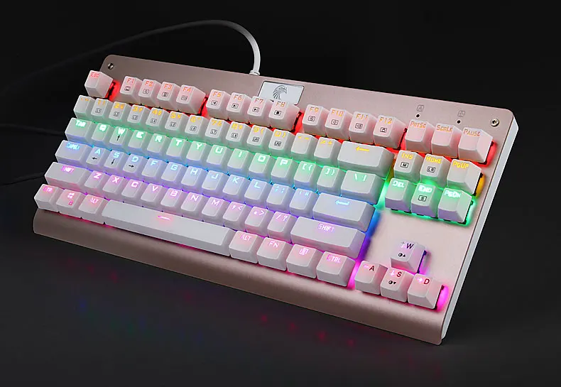 Механическая игровая клавиатура TKL черный переключатель со светодиодной