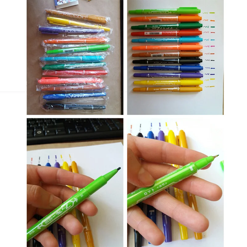 Маркеры для рисования манги 12 цветов|color marker pens|color markersart pen |