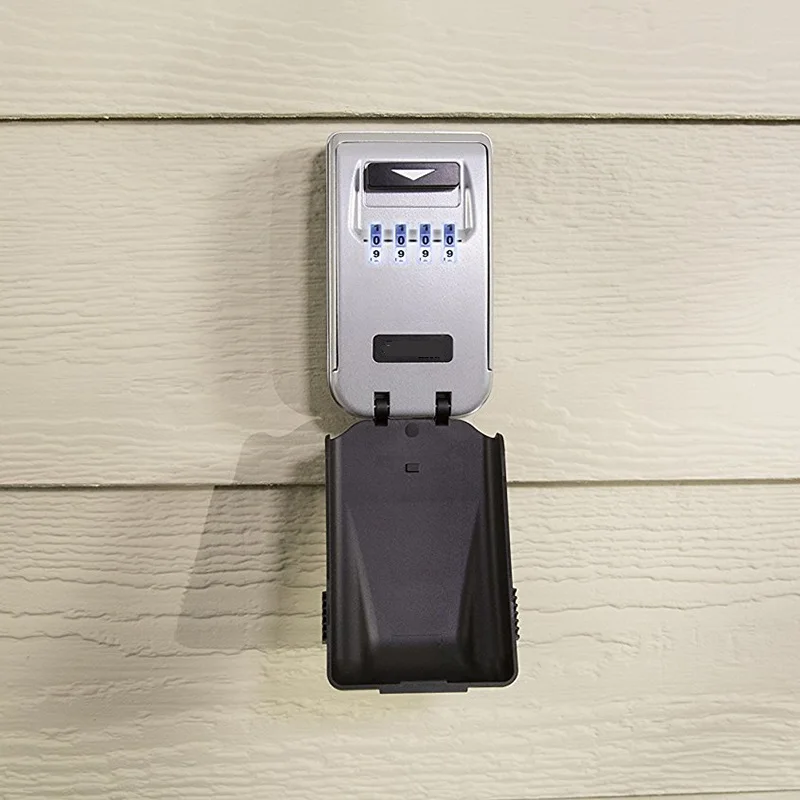 Lock Key Safe Box Outdoor Wall-mounted Keys Storage Night Glowing 4 Password Security Organizer Boxes 5425D | Безопасность и