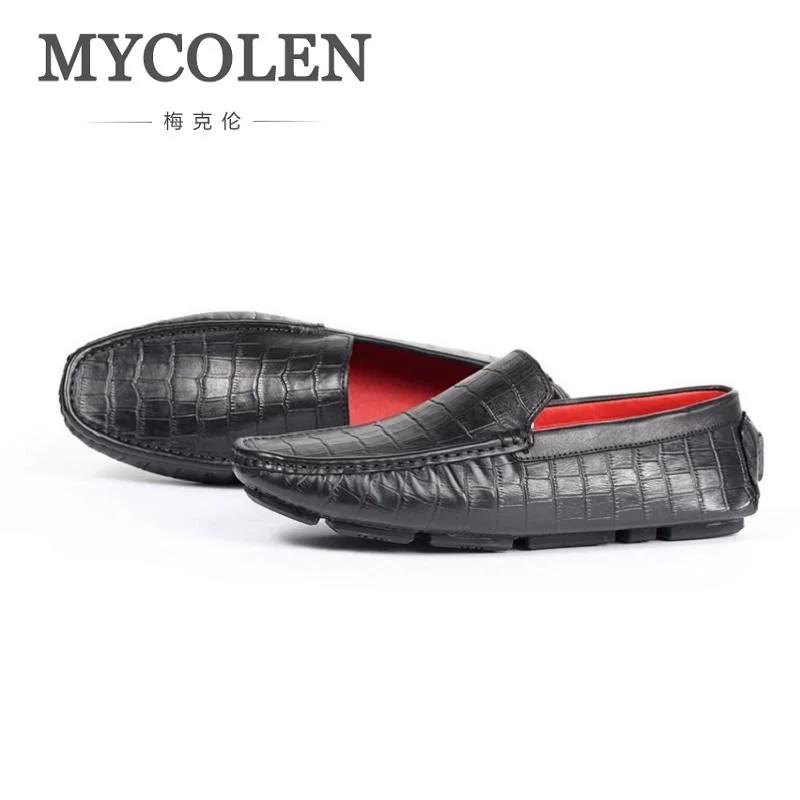 MYCOLEN/2018 летние мужские модные брендовые туфли на плоской подошве повседневные