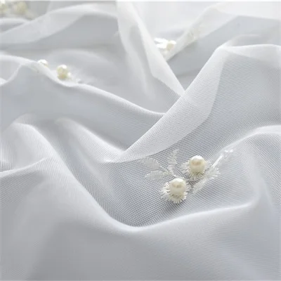 White Tulle Высококачественные плотные серые затемненные шторы для гостиной, оконные шторы для спальни, готовые портьеры, жалюзи T150#4 - Цвет: White Tulle