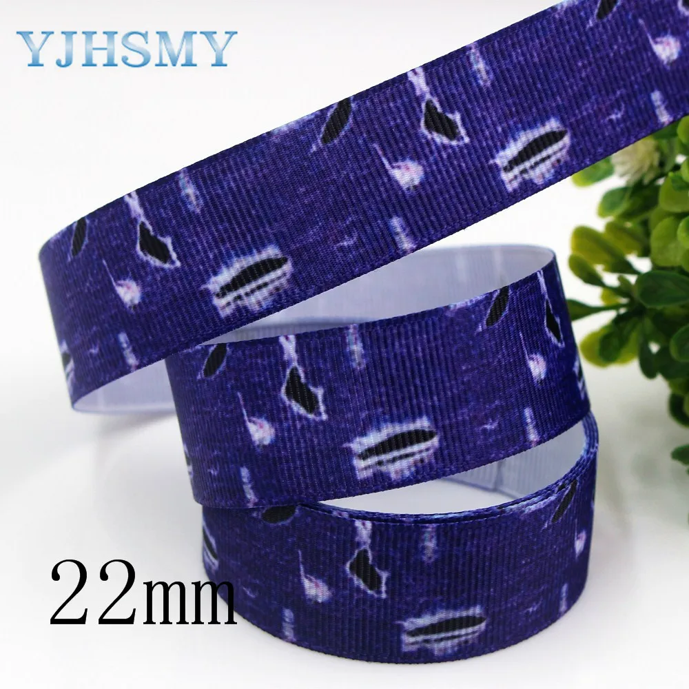 YJHSMY D 17921 674 10 ярдов 25/22 мм мультфильм печатных grosgrain ленты DIY ручной работы