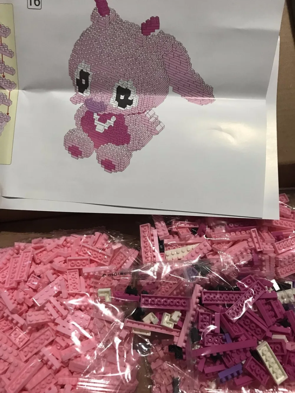 HC Конструкторы "Magic" Большие размеры kawaii аниме стежка Пластик строительные блоки игрушки Brinquedos Для детей Рождественский подарок для девочек, подарок на день Святого Валентина
