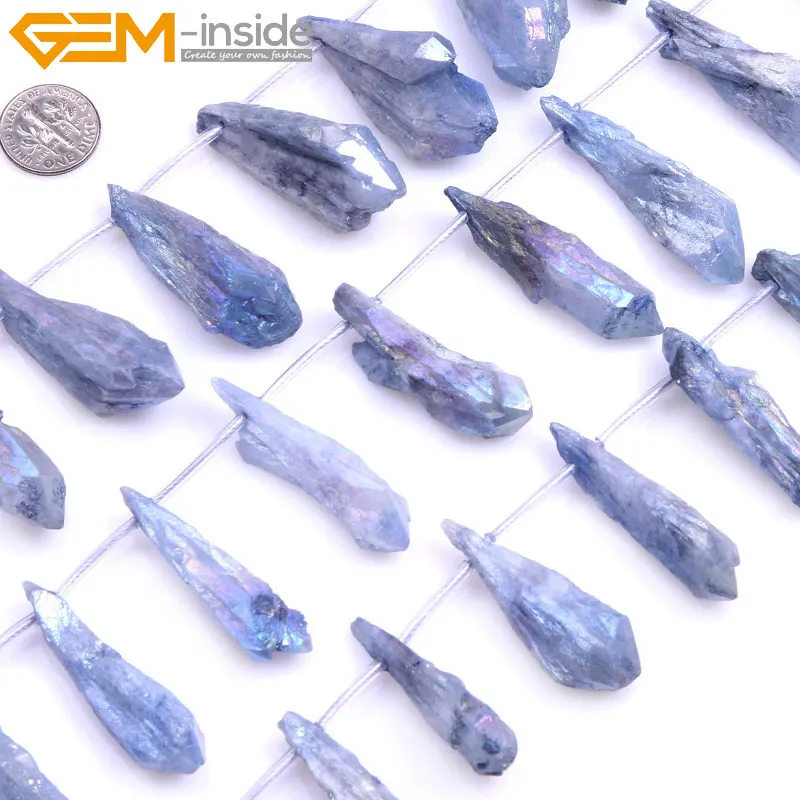 Raw Amethysts Stone Beads For Jewelry Making Dyed Color Loose 6X37mm-6X44mm 15 inch DIY Gem-inside | Украшения и аксессуары