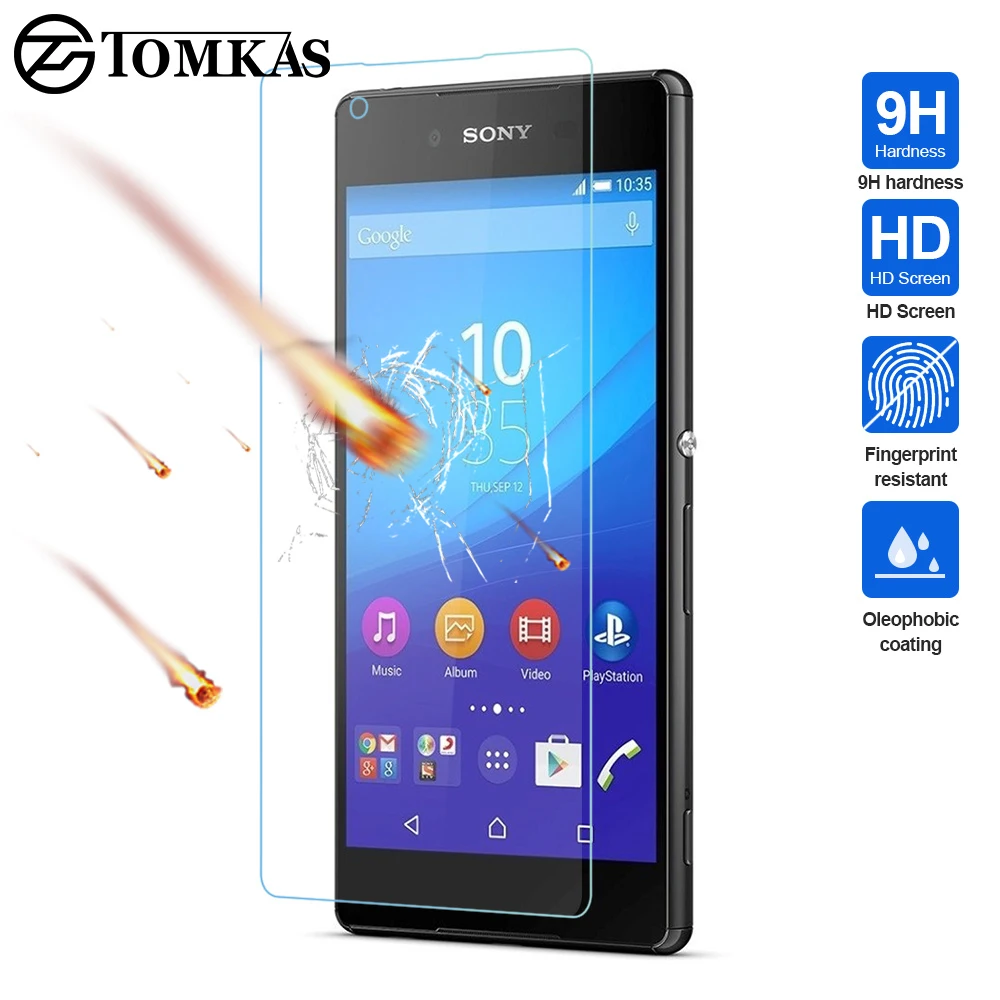 TOMKAS из закаленного Стекло для Sony Xperia Z3 Z5 компактная Защитная пленка XA M4