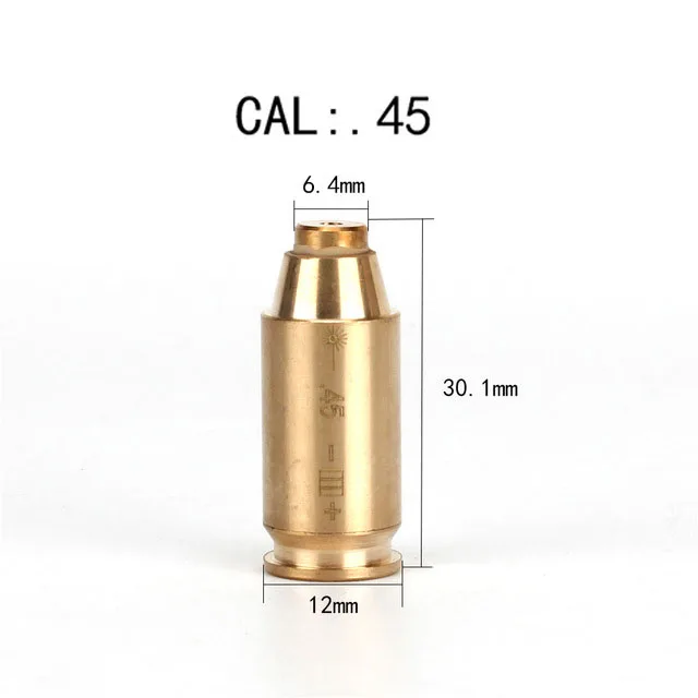 Красный WIPSON red dot лазер латунь медь boresight CAL картридж Диаметр sighter для прицела охота регулировки - Цвет: Красный