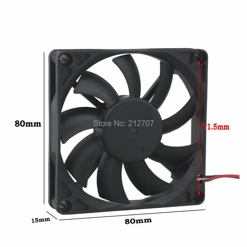 2 шт./партия осевой вентилятор для ПК 80x80x15 мм 80 мм|dc cooling fan|5v dc fancooling fan |