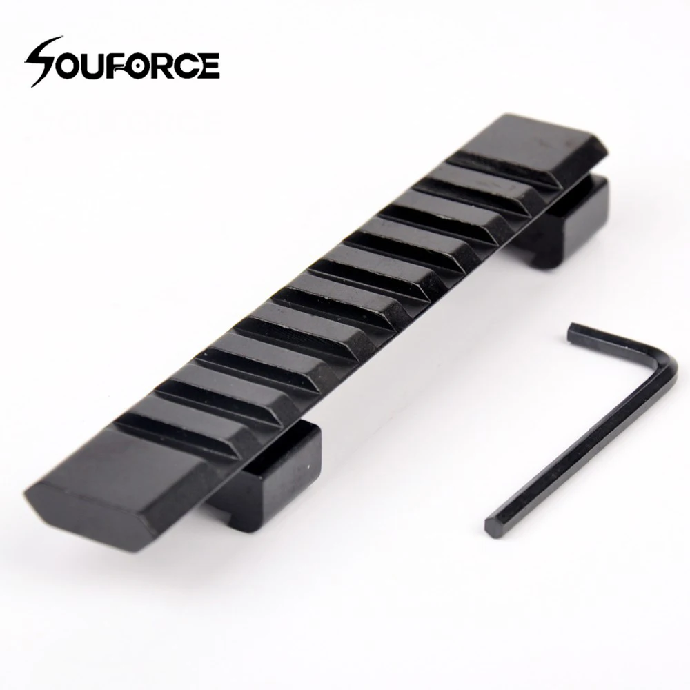 

1Pc 124mm length Alumium Alloy Picatinny Weaver Rail 10 Slots For Hunting Rifle/Air Gun Weaver Hunting Scope Mount