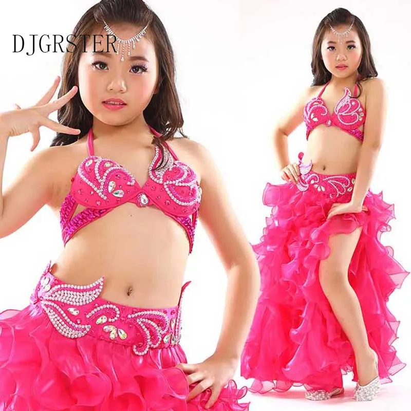 Дети танец живота костюмы ребенок Танцы девочек Индийский Болливуд