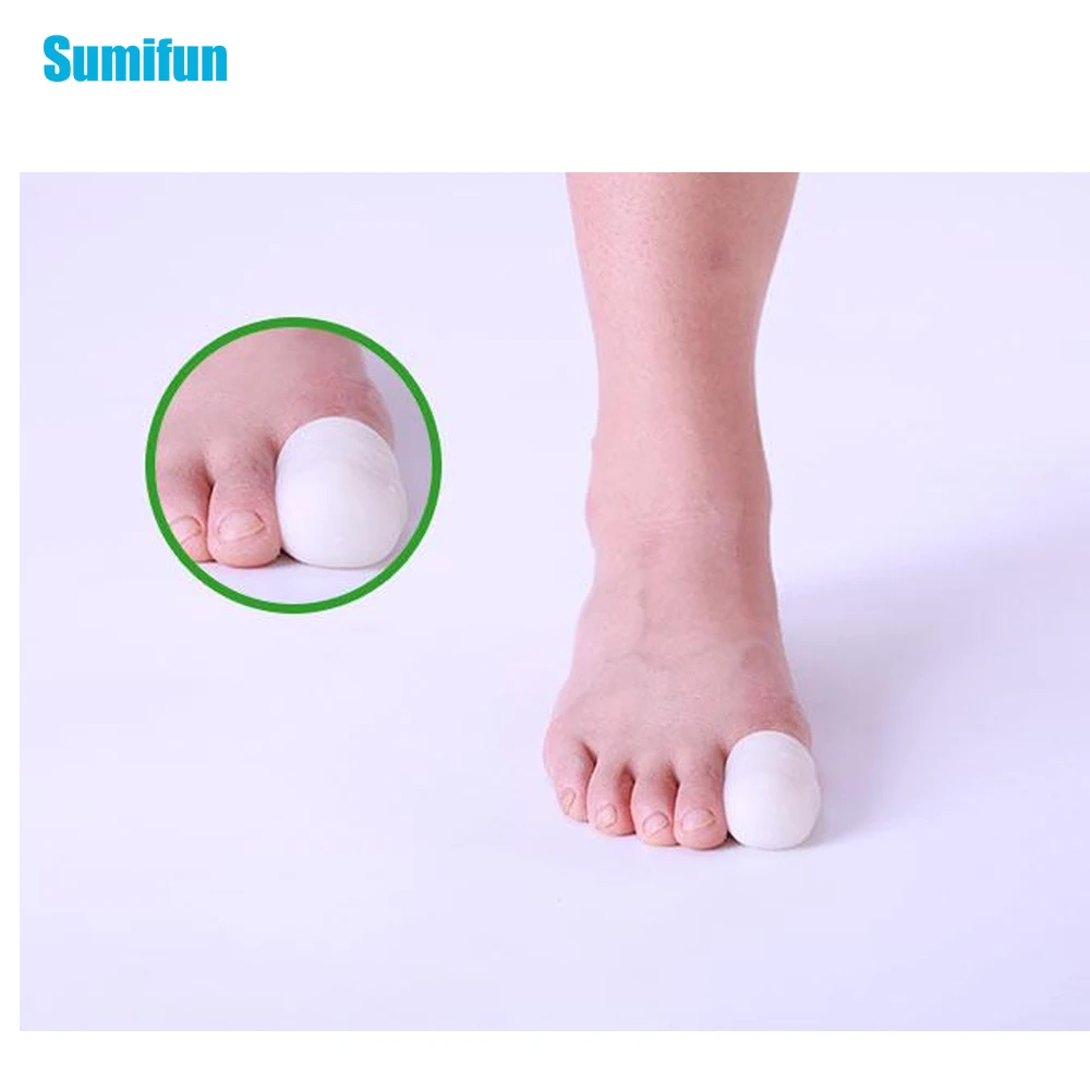 Sumifun 2 шт силиконовые гелевые трубки для ног удаления мозолей накладки большого