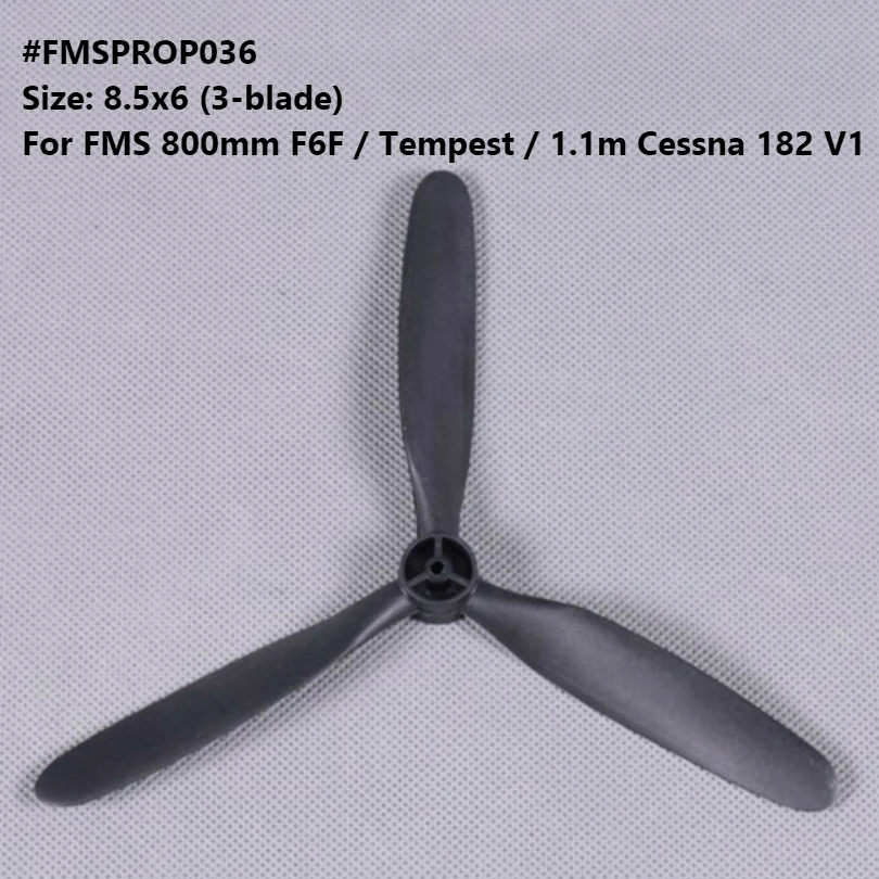 FMS 800 мм Мини F6F Темпест/1 1 м Cessna 182 пропеллер 7*6 дюймов 3 лезвия FMSPROP036