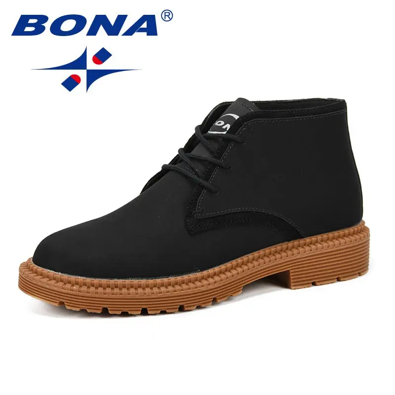 CHARCOAL GREY BONA/Повседневная обувь; мужские ботинки; мужские Ботильоны; модные ботинки; Мужская обувь; уличные рабочие ботинки; Tenis Masculino; - Цвет: CHARCOAL GREY