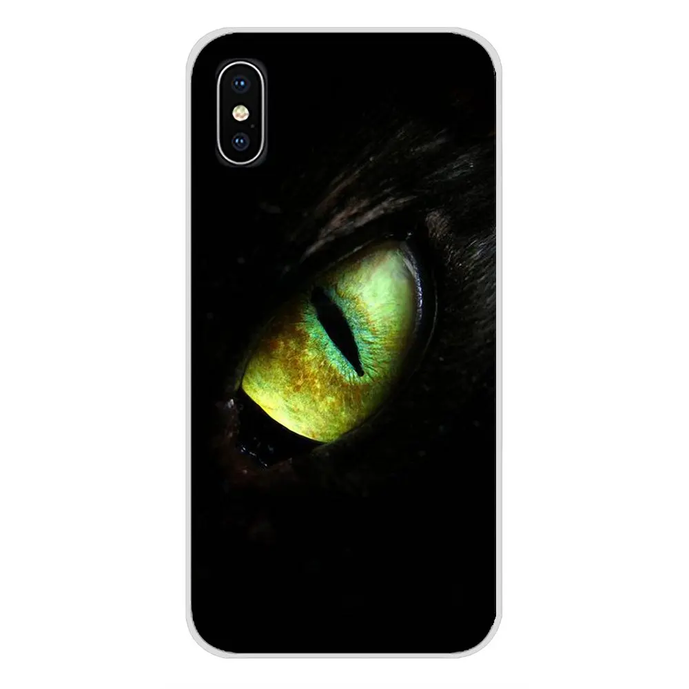 Для Oneplus 3T 5T 6T Nokia 2 3 5 6 8 9 230 3310 1 7 Plus 2017 2018 Черные кошачьи глазки прозрачные мягкие