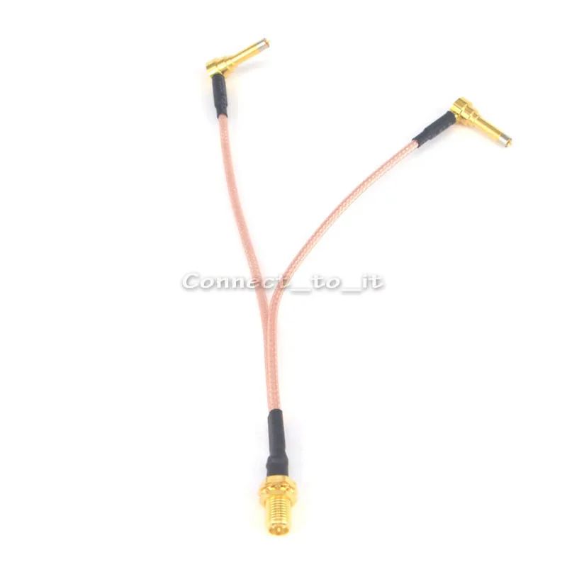 Радиочастотный коаксиальный кабель Y образного стандарта Женский к двойному