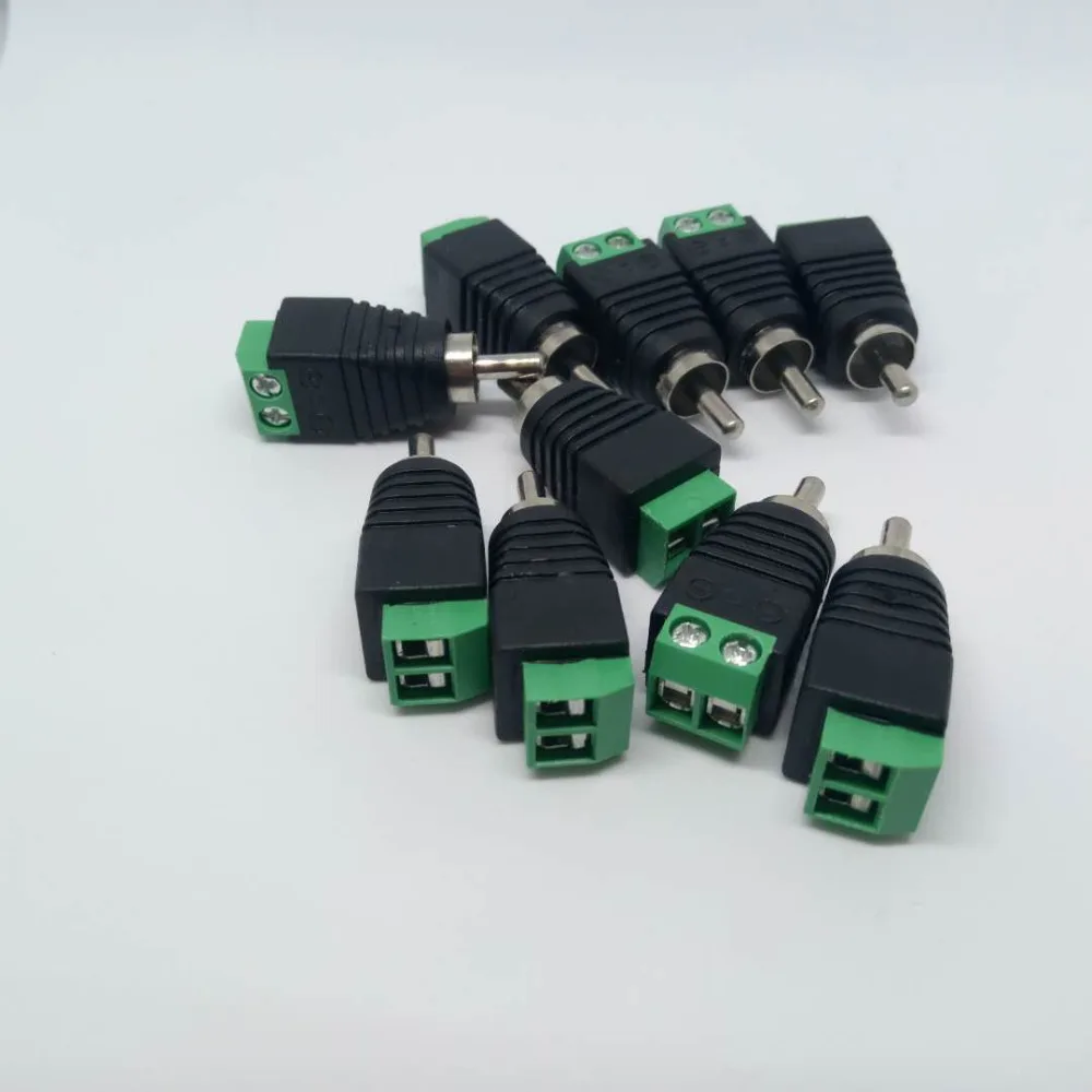 RCA штекер головки лотоса AV видео заголовок Зеленый терминал терминал|Коннекторы
