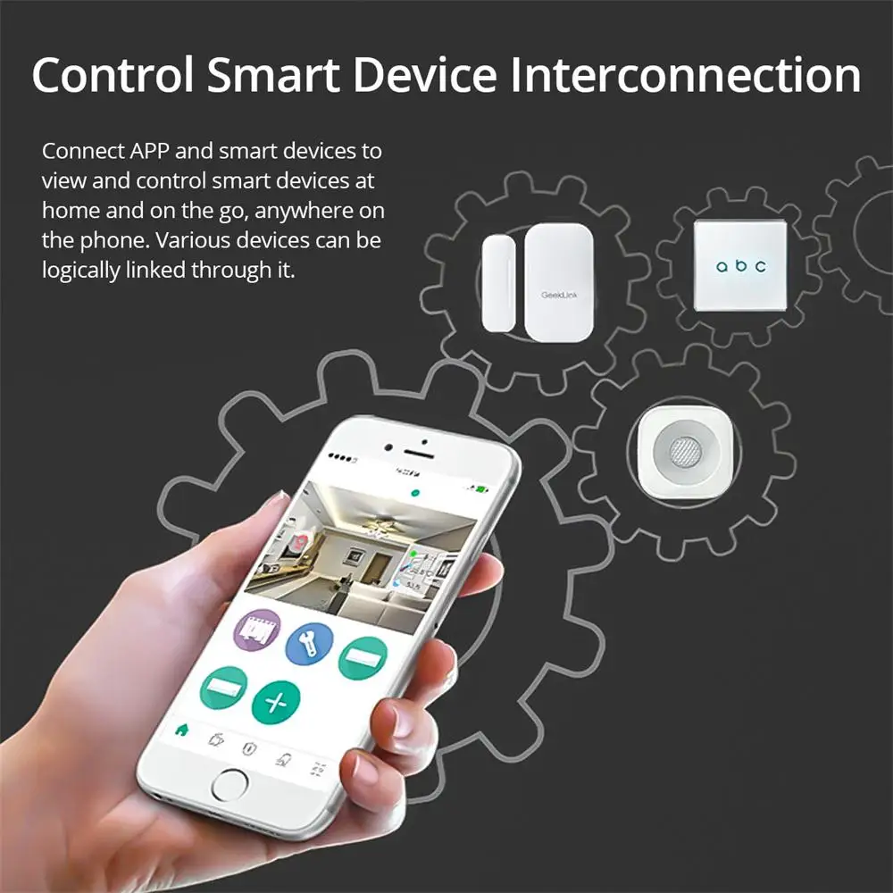 Geeklink Smart Home Automation Work with Google Alexa Domotica IR Remote Control Sound Light Alarm Sensor Door Bell | Электроника