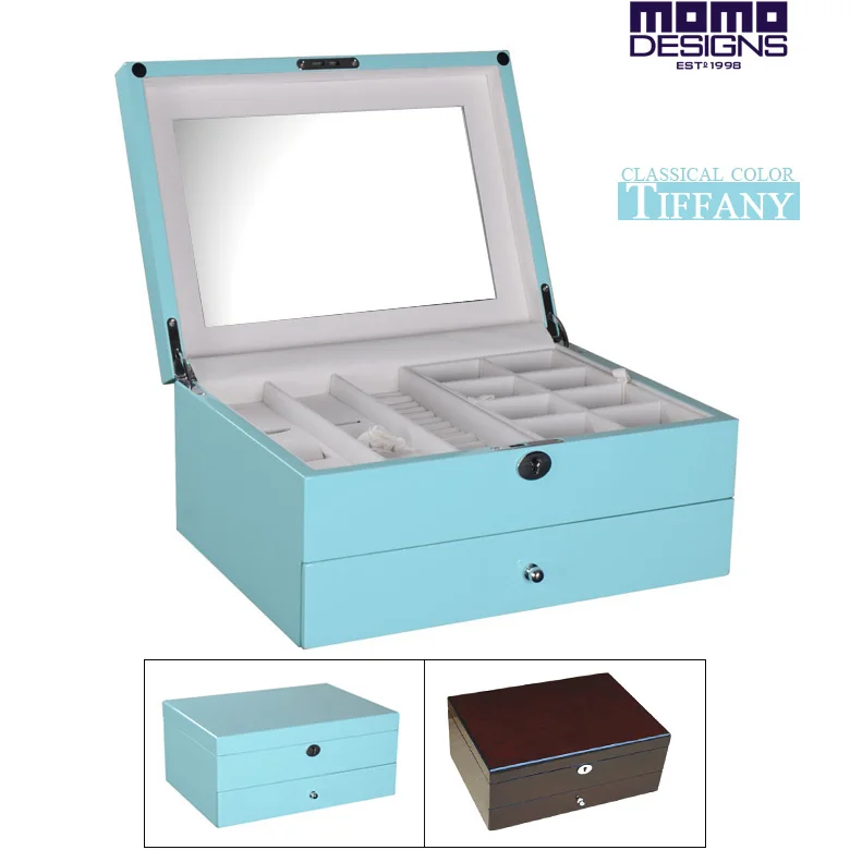 Роскошный деревянный ящик для ювелирных изделий деревянная коробка часов